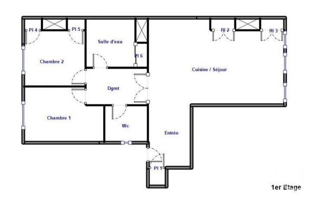 Afficher la photo en grand Appartement F3 à vendre - 3 pièces - 88.0 m2 - LYON - 69002 - RHONE-ALPES - Century 21 Presqu'Île Immobilier