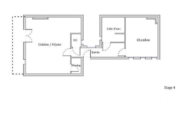 Appartement F2 à vendre - 2 pièces - 44.71 m2 - LYON - 69002 - RHONE-ALPES - Century 21 Presqu'Île Immobilier