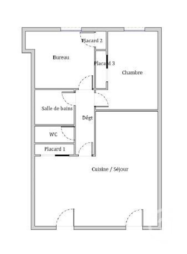 Appartement F3 à vendre - 3 pièces - 61.48 m2 - LYON - 69005 - RHONE-ALPES - Century 21 Presqu'Île Immobilier